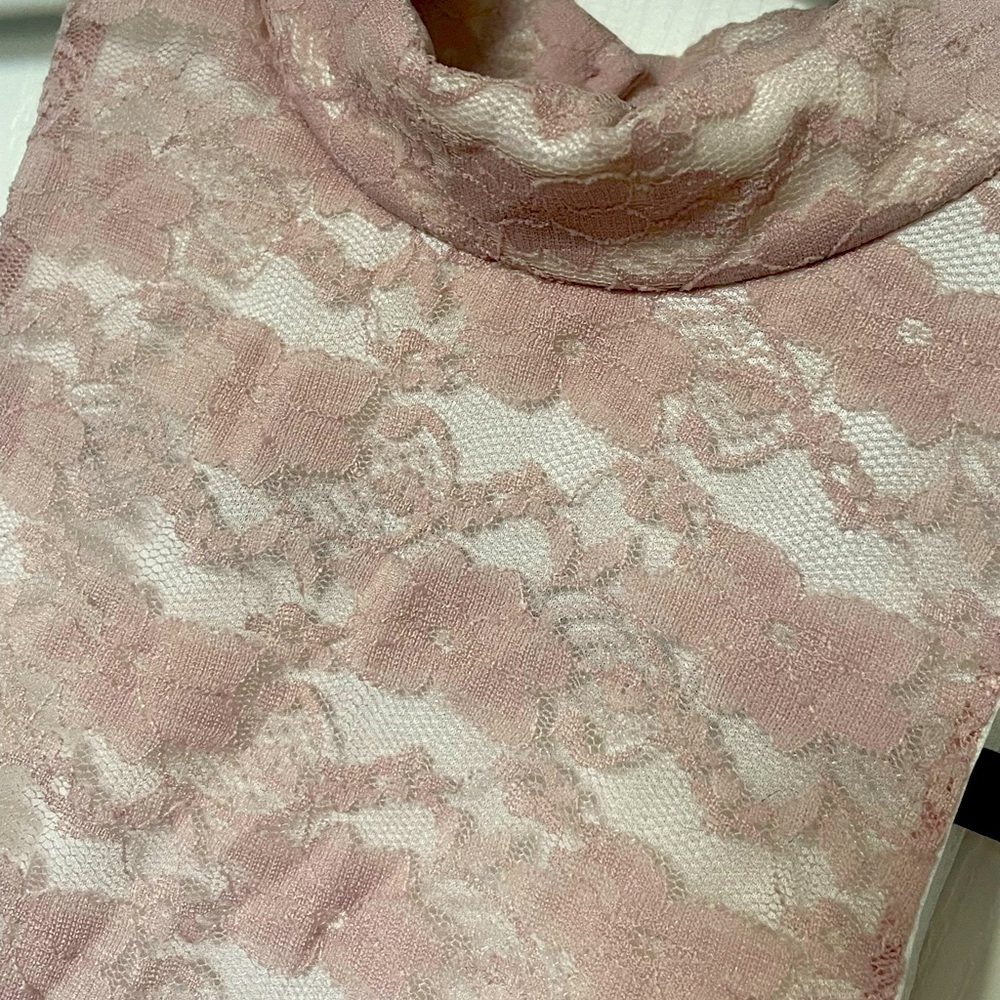 Vintage Pink Lace crop top